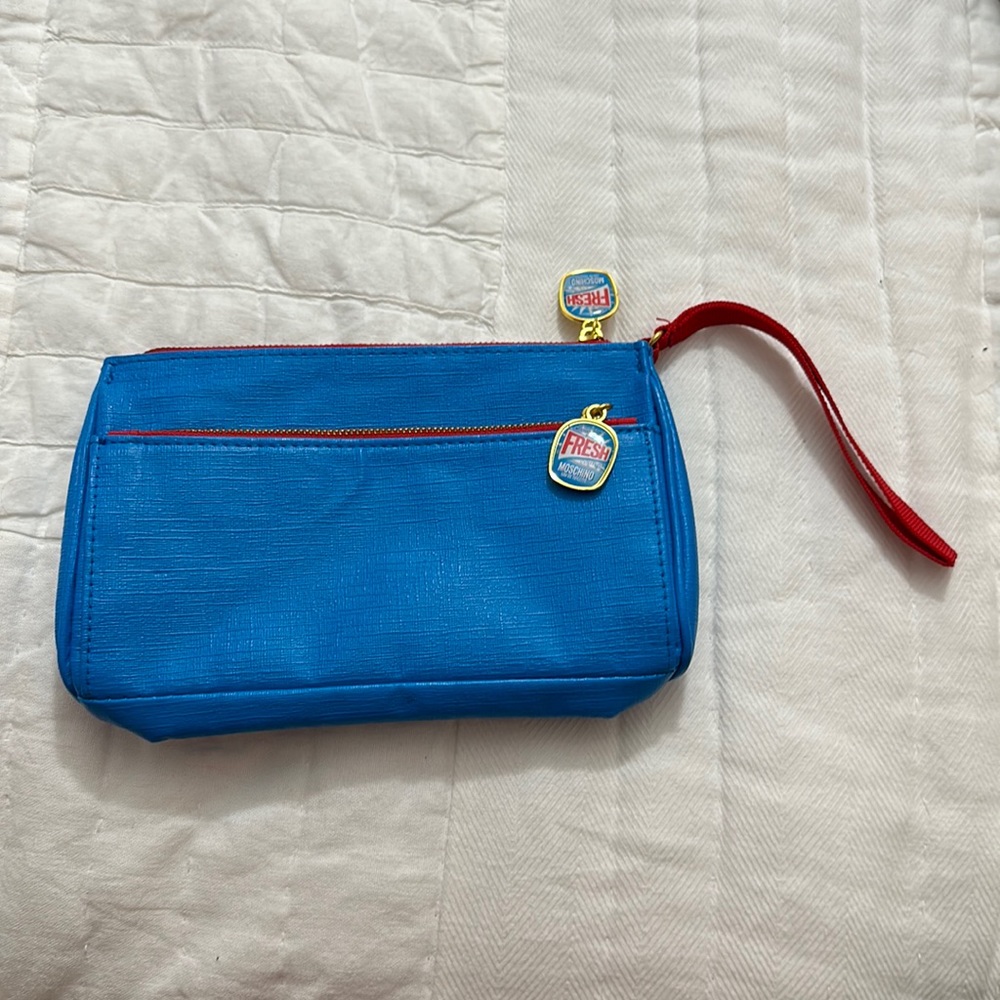 Moschino pouch wristlet